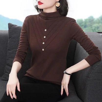 🔥HOT SALE 26.99🔥Women's Half-Turtleneck Long Sleeve Undershirt(45%OFF) spiyle