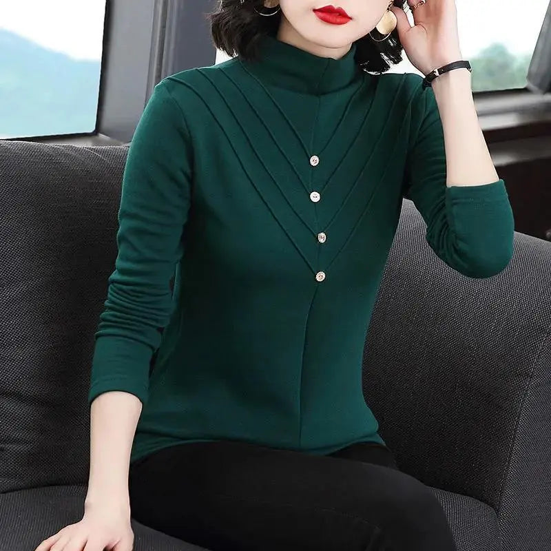 🔥HOT SALE 26.99🔥Women's Half-Turtleneck Long Sleeve Undershirt(45%OFF) spiyle