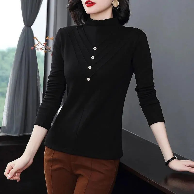 🔥HOT SALE 26.99🔥Women's Half-Turtleneck Long Sleeve Undershirt(45%OFF) spiyle