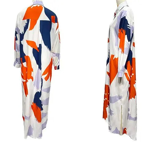 🔥HOT SALE 29.99 🔥Women's Casual Printed Loose Long Dress(40%OFF) spiyle