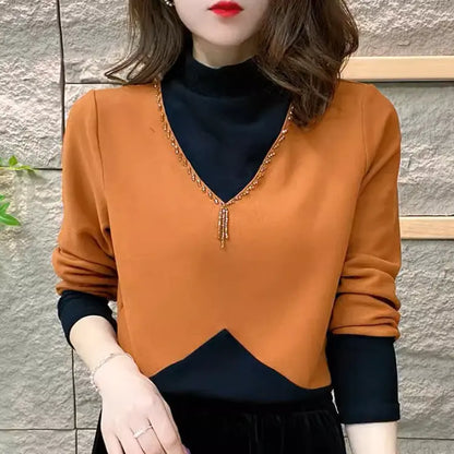 🔥HOT SALE 26.99🔥[Best Gift For Her] Women's Warm Half-High Neck Bottom Shirt(46%OFF) spiyle