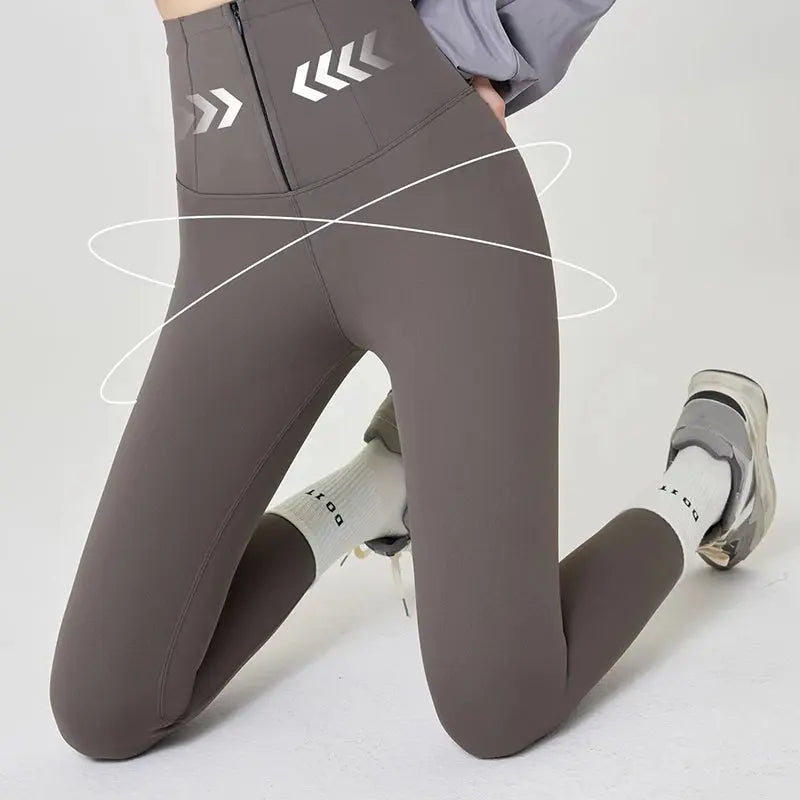 🔥Best Gift For Her🎁😍 Zipper Closure Body Shaping Yoga Pants spiyle