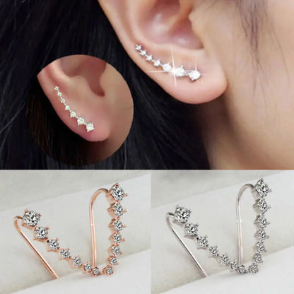 🔥HOT SALE🔥 Ear Stud with Seven Stars and Diamonds spiyle