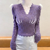 🔥HOT SALE 23.99🔥Best Gift for Her - Women's Heart Print Soft Plush Feeling Slimming Top(50%OFF) spiyle