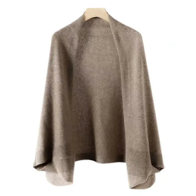 🔥HOT SALE 50% 0FF🔥Ideal Gift - Faux Cashmere Warm Dual Purpose Shawl Scarf Cardigan spiyle