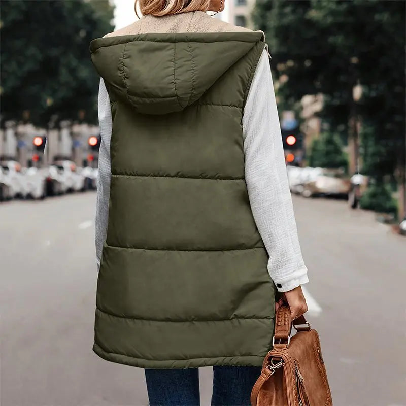 🔥Christmas sale 50% OFF🔥Great Gift! Women's Fall Reversible Vest Sleeveless Faux Fleece Jacket spiyle