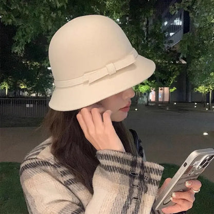 [best gift]Women’s Elegant Vintage tweed Cloche Hat spiyle