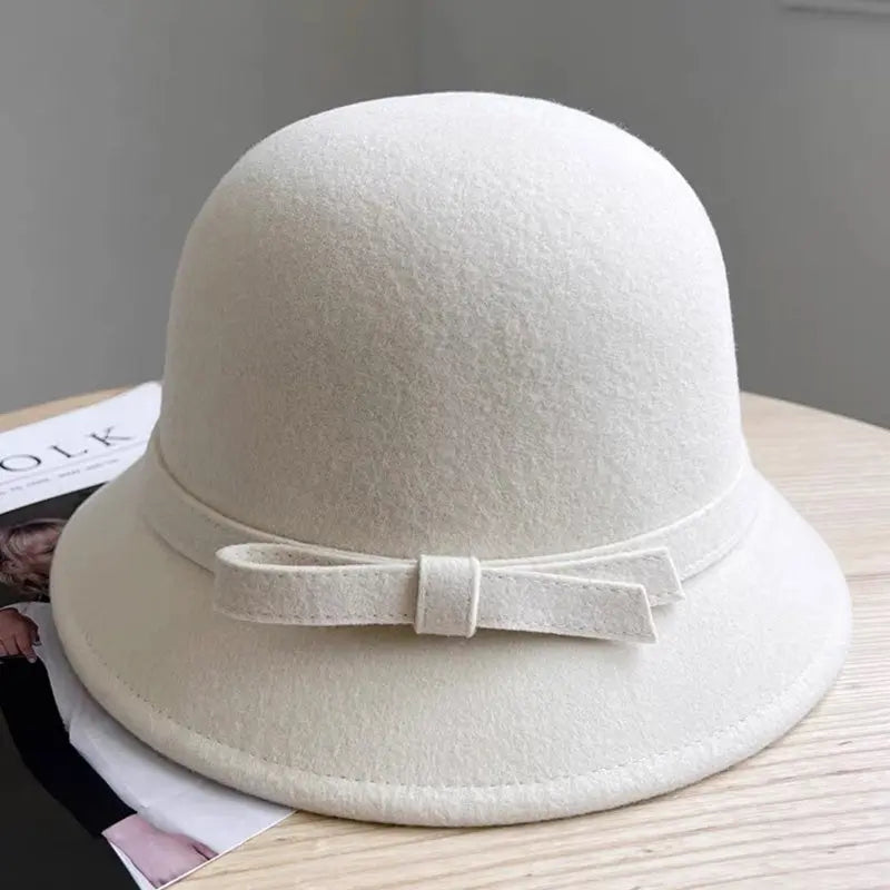 [best gift]Women’s Elegant Vintage tweed Cloche Hat spiyle