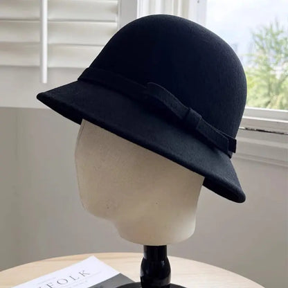 [best gift]Women’s Elegant Vintage tweed Cloche Hat spiyle