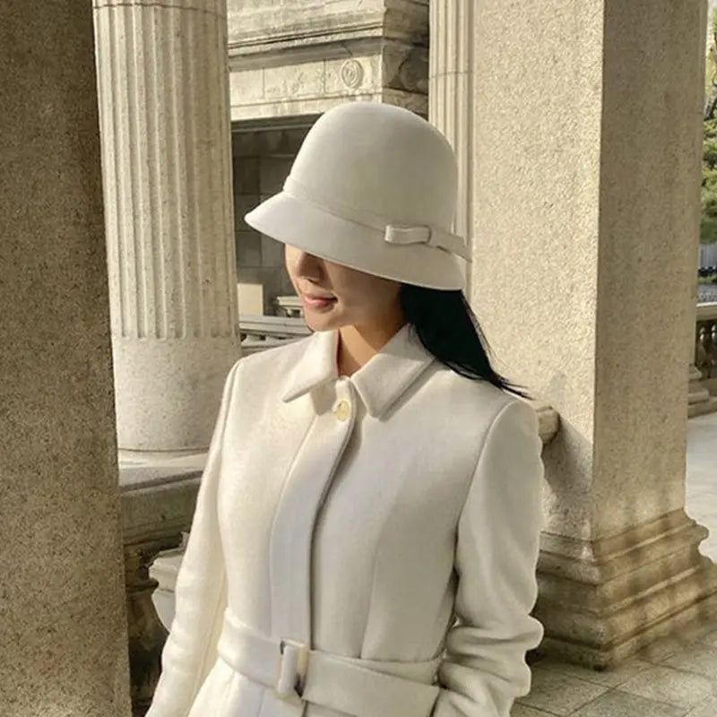 [best gift]Women’s Elegant Vintage tweed Cloche Hat spiyle