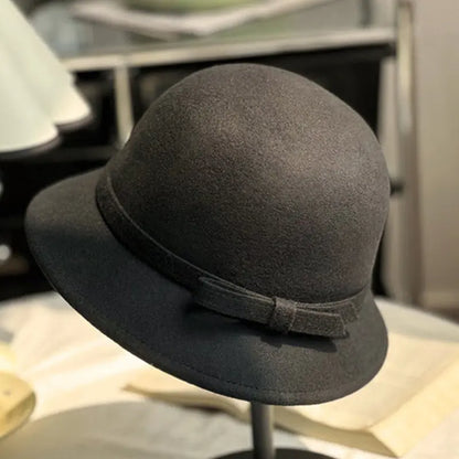 [best gift]Women’s Elegant Vintage tweed Cloche Hat spiyle