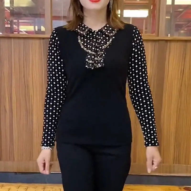 🔥HOT SALE🔥[best gift] Women’s Plush-lined Bottom Shirt with Floral Print(50%OFF) spiyle