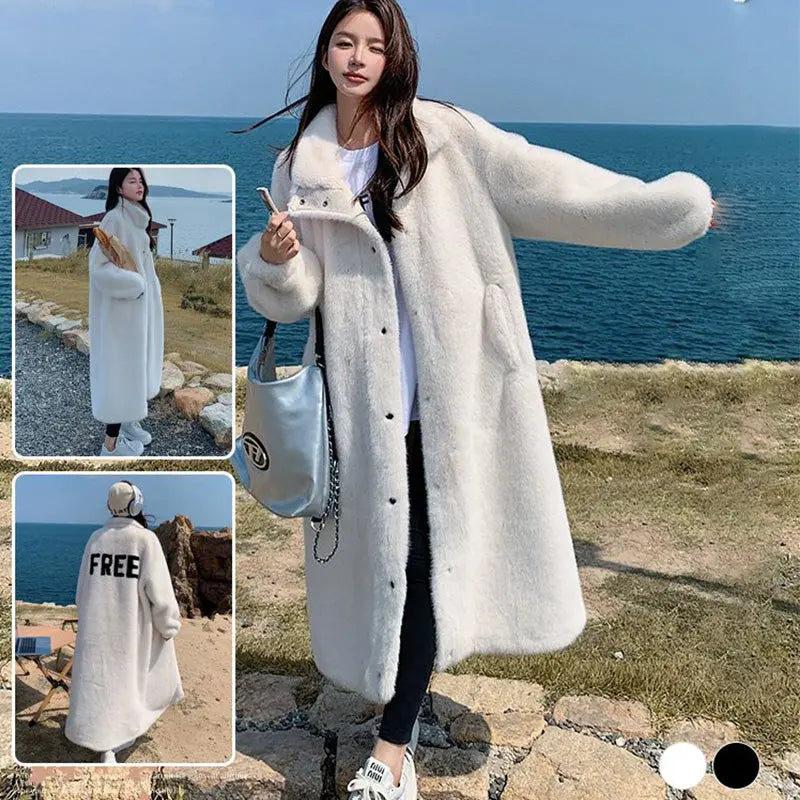 🔥✨Christmas sale 50%OFF🎅🎁[Best Gift For Her] Women's Faux Lambswool Warm Coat spiyle