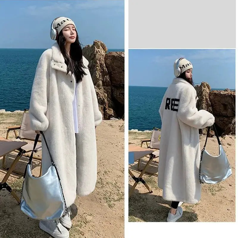 🔥✨Christmas sale 50%OFF🎅🎁[Best Gift For Her] Women's Faux Lambswool Warm Coat spiyle