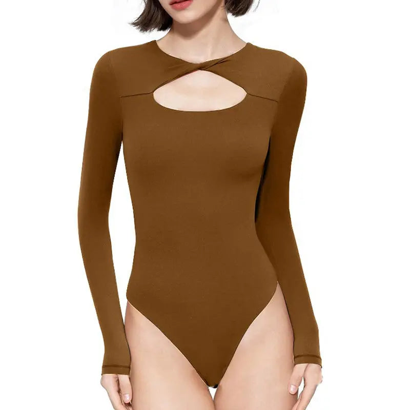 🔥✨HOT SALE  50%OFF🎅🎁[best gift] Women’s Long Sleeve Slim Shaping Bodysuit spiyle