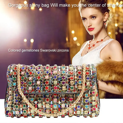 🎅🎄Christmas Early Sale 45% OFF🎄Women's Luxury Colorful Rhinestone Bag spiyle