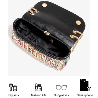 🎅🎄Christmas Early Sale 45% OFF🎄Women's Luxury Colorful Rhinestone Bag spiyle