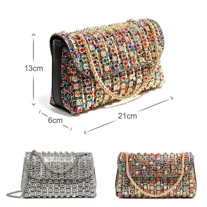 🎅🎄Christmas Early Sale 45% OFF🎄Women's Luxury Colorful Rhinestone Bag spiyle
