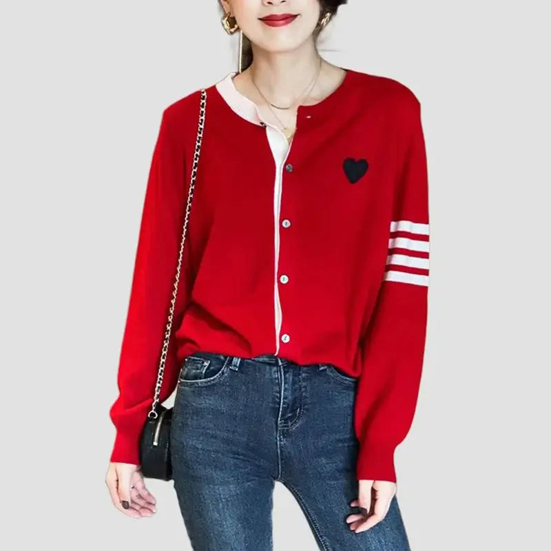 🔥HOT SALE🔥 [Best Gift For Her] Women's Heart Pattern Knitted Cardigan(45%OFF) spiyle