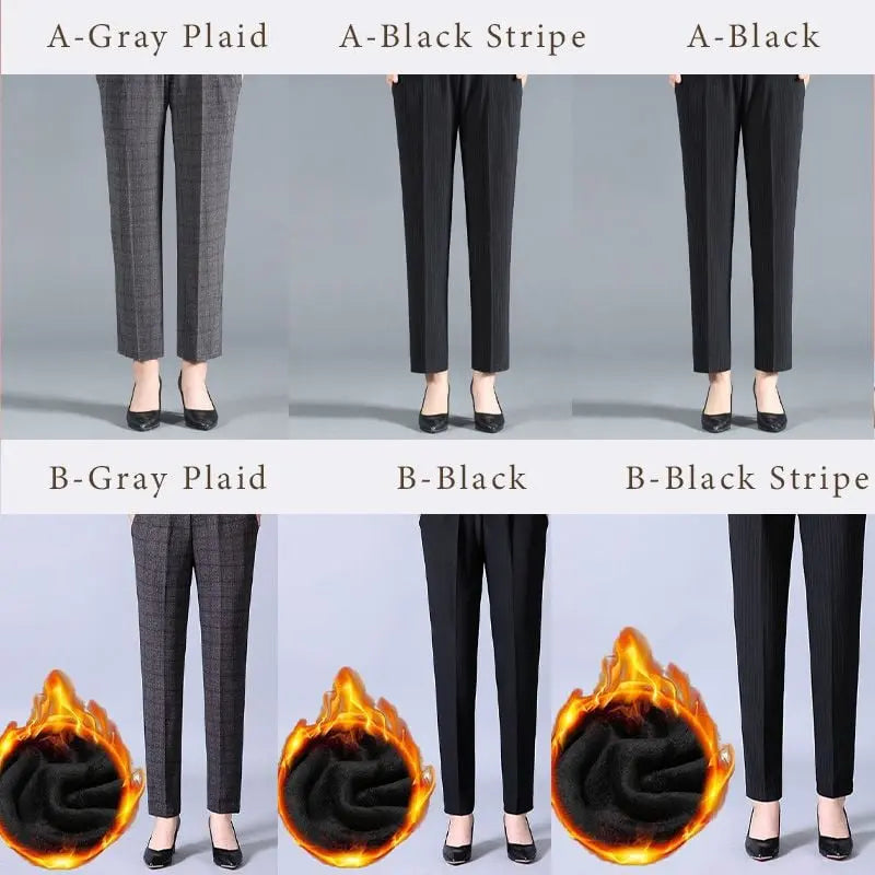 🔥Christmas early promotion 50%OFF🔥Women’s Stylish Plush Straight-leg Pants spiyle