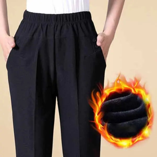 🔥Christmas early promotion 50%OFF🔥Women’s Stylish Plush Straight-leg Pants spiyle