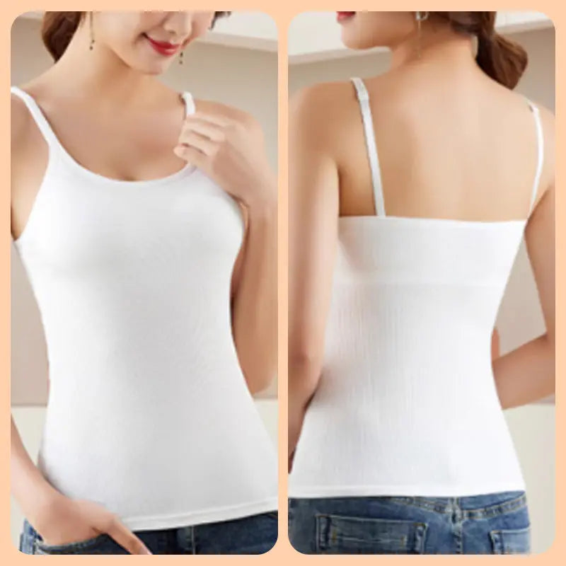 🔥HOT SALE 21.99🔥🎁[Gift For Her] Women's Slimming Camisole Tops with Built in Padded Bra(45%OFF) spiyle