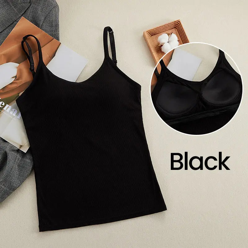 🔥HOT SALE 21.99🔥🎁[Gift For Her] Women's Slimming Camisole Tops with Built in Padded Bra(45%OFF) spiyle