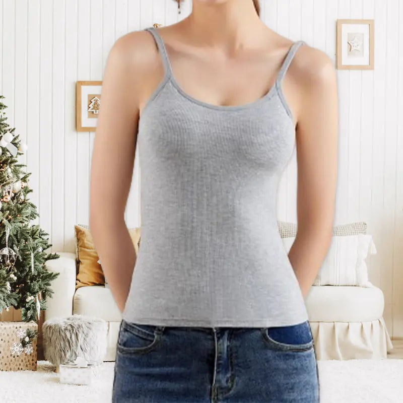 🔥HOT SALE 21.99🔥🎁[Gift For Her] Women's Slimming Camisole Tops with Built in Padded Bra(45%OFF) spiyle