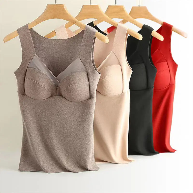 🔥✨[Best Gift for Her] 3D One-Piece Thermal Undershirt with Built-in Bra spiyle