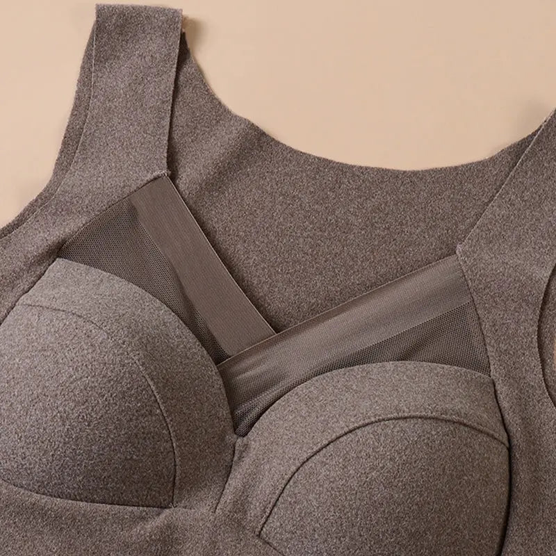 🔥✨[Best Gift for Her] 3D One-Piece Thermal Undershirt with Built-in Bra spiyle