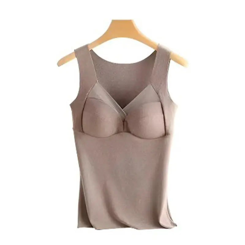 🔥✨[Best Gift for Her] 3D One-Piece Thermal Undershirt with Built-in Bra spiyle