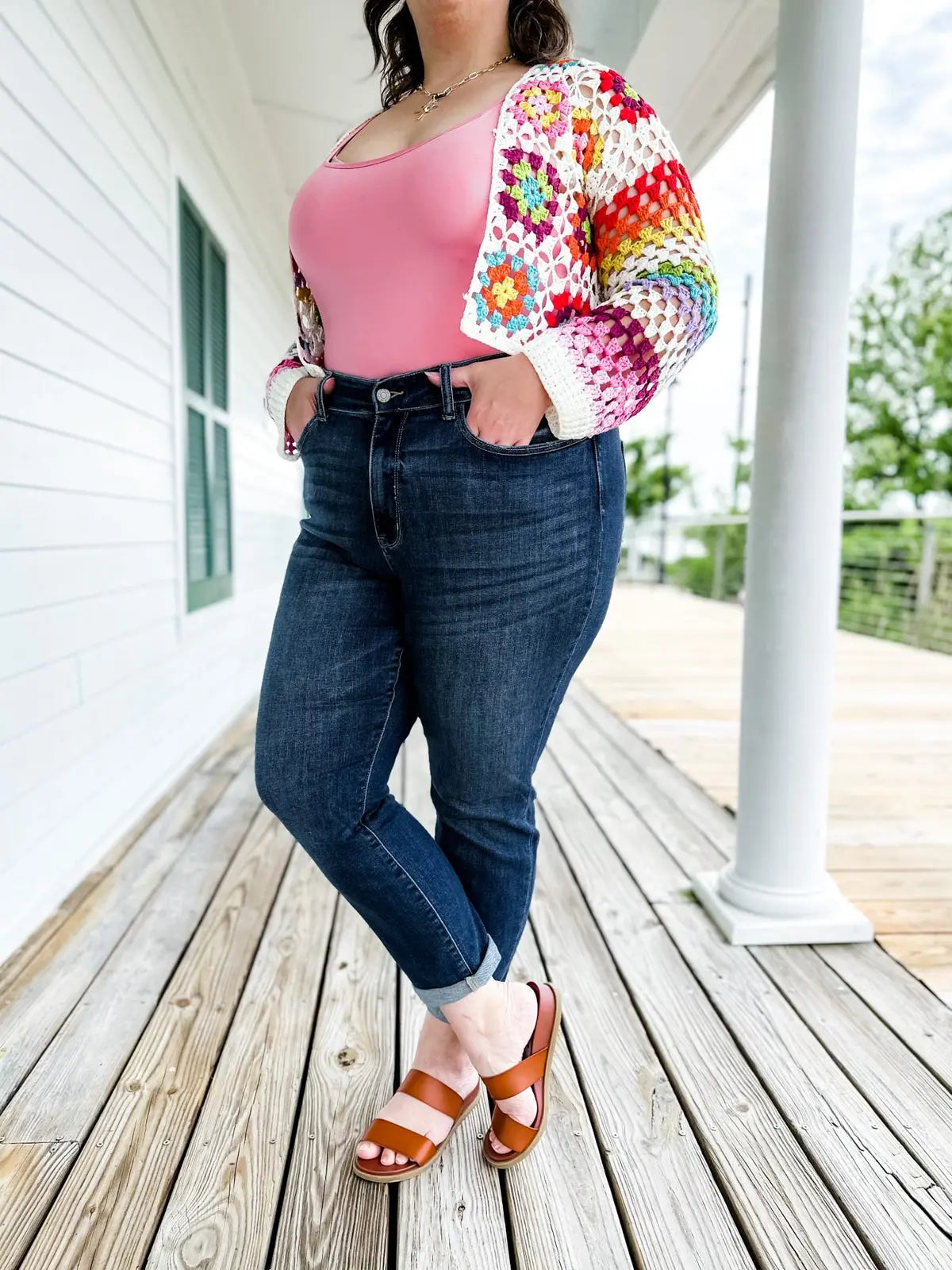 🔥Hot Sale $34.99🔥Tummy Control Cuffed Slim Fit Jeans（50% OFF） spiyle
