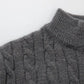 Men's Ribbed Half Zipper Closure Knit Shirt spiyle