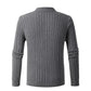Men's Ribbed Half Zipper Closure Knit Shirt spiyle
