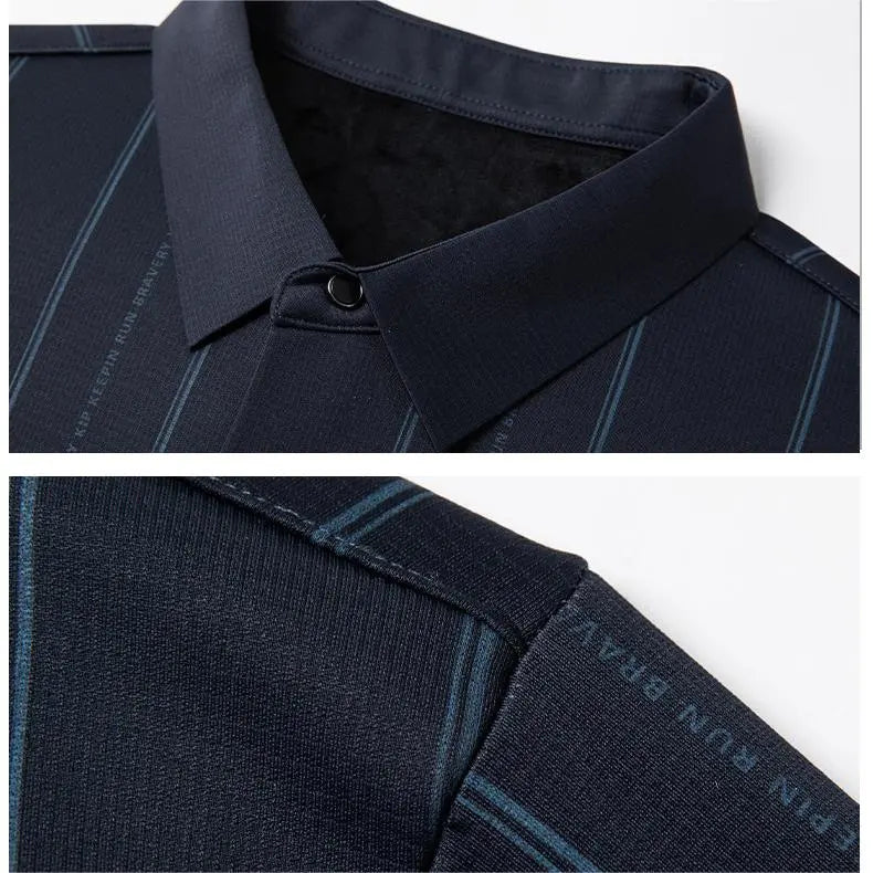 Men's Winter Padded Stretch Wrinkle-Free  Shirt（50% OFF） spiyle