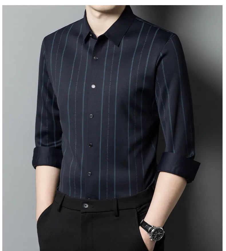 Men's Winter Padded Stretch Wrinkle-Free  Shirt（50% OFF） spiyle