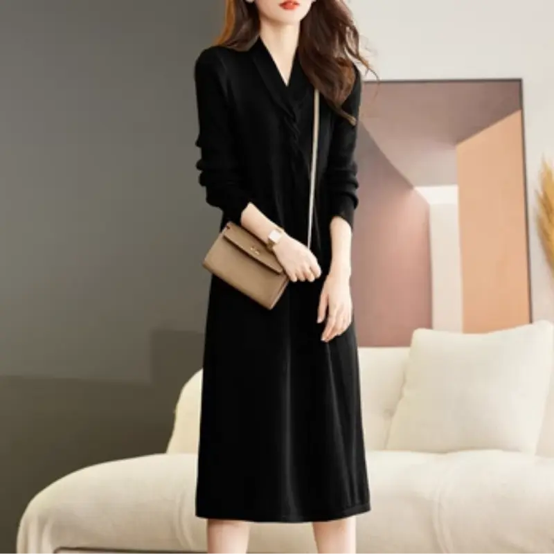 Long Sleeve Knitted Dress for Women（50% OFF） spiyle