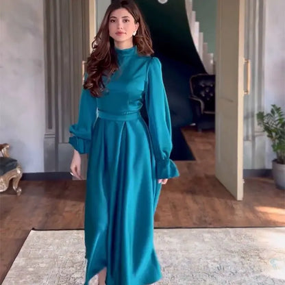 👗Temperament Elegant Ruffled Long Sleeve Dress spiyle