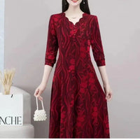 👗Women's Long Sleeve V-neck Dress with Pockets spiyle