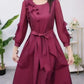 🌺🎉50% discount on new spring products🔥- Exquisite Long Sleeve Tie Waist Dress spiyle