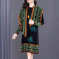 Women’s Knitted Long Dress with Scarf spiyle