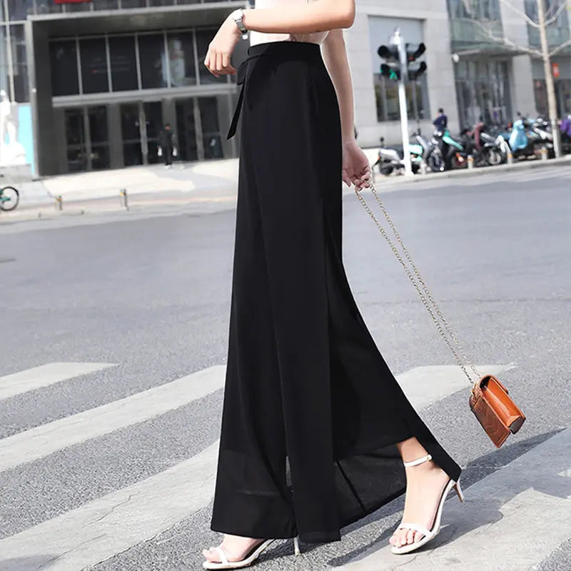 🎉New product launch💐– Elegant chiffon wide-leg pants (51% OFF) spiyle