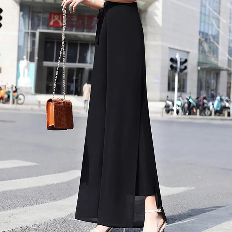 🎉New product launch💐– Elegant chiffon wide-leg pants (51% OFF) spiyle