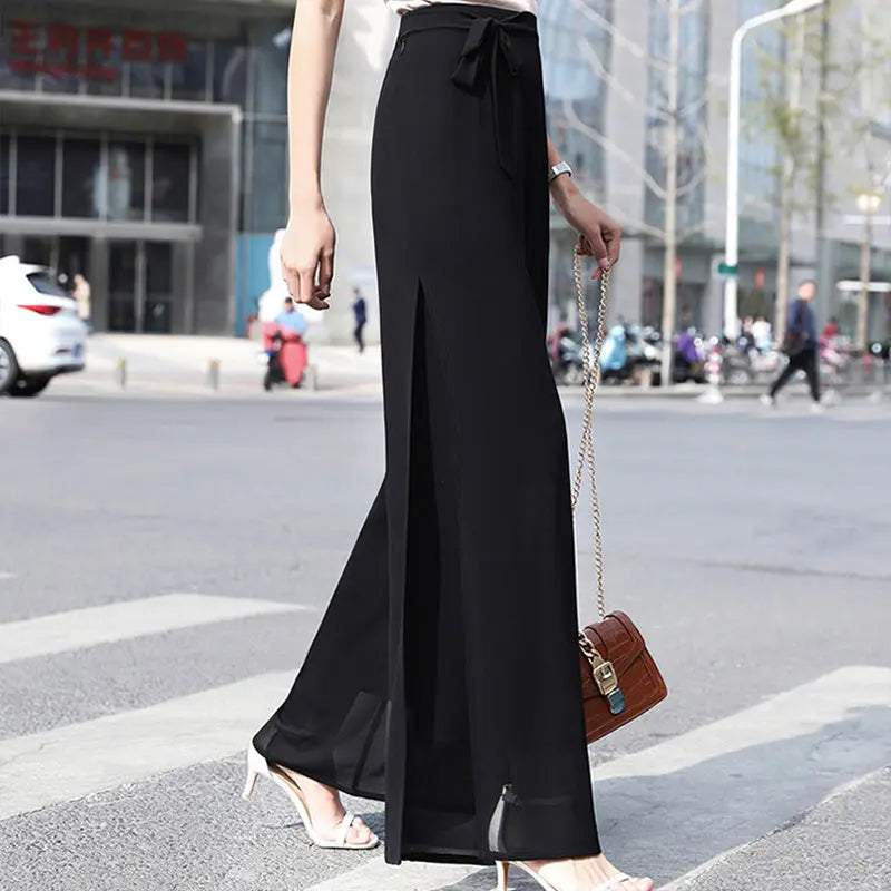 🎉New product launch💐– Elegant chiffon wide-leg pants (51% OFF) spiyle