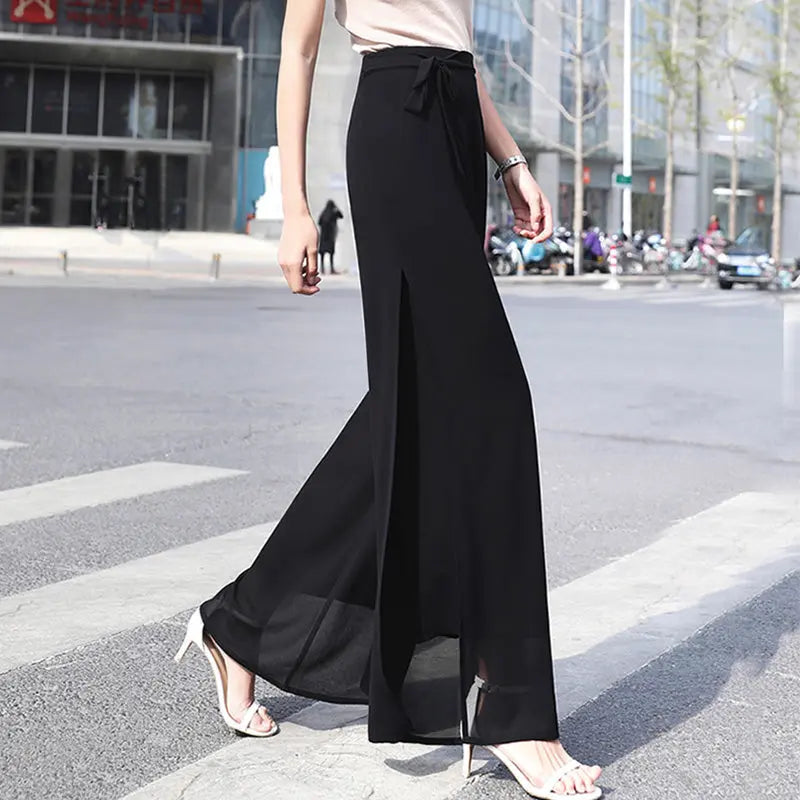 🎉New product launch💐– Elegant chiffon wide-leg pants (51% OFF) spiyle