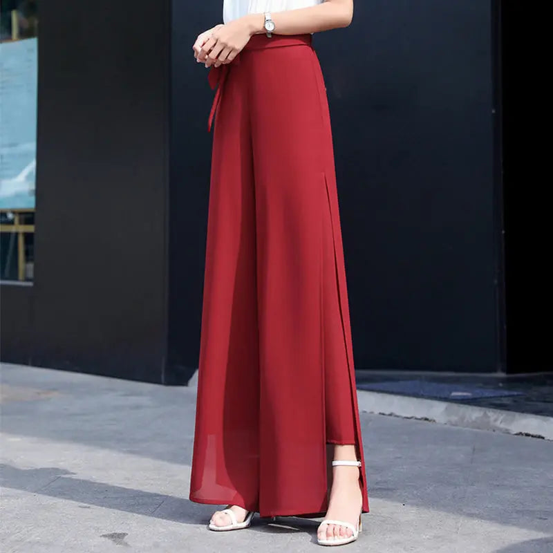 🎉New product launch💐– Elegant chiffon wide-leg pants (51% OFF) spiyle