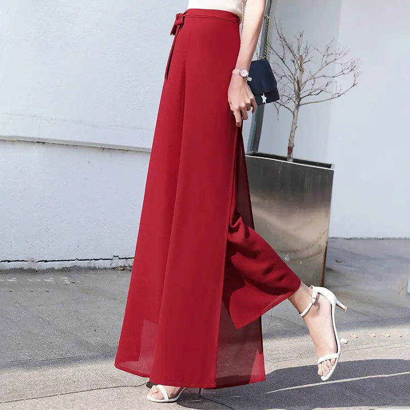 🎉New product launch💐– Elegant chiffon wide-leg pants (51% OFF) spiyle