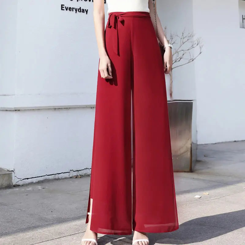 🎉New product launch💐– Elegant chiffon wide-leg pants (51% OFF) spiyle