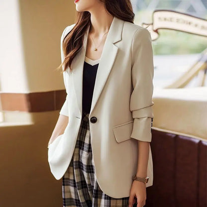 🎉New Product Launch💐– Simple Casual Draped Blazer（80%OFF） spiyle