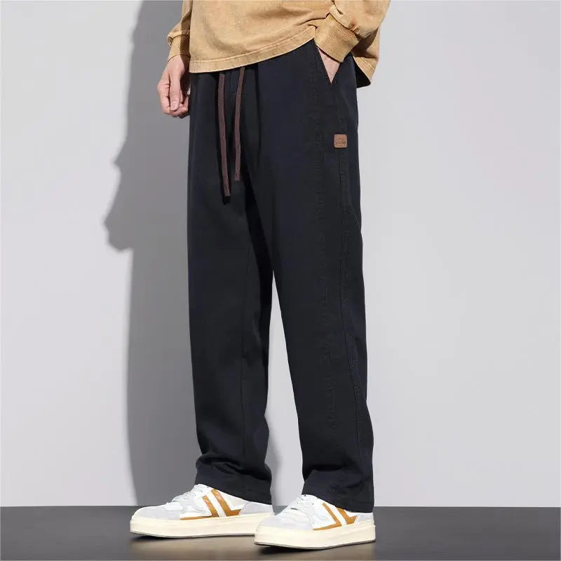 🎉New Product Launch💐–Men's Fashion Drawstring Loose Straight Leg Pants（53% OFF🔥） spiyle